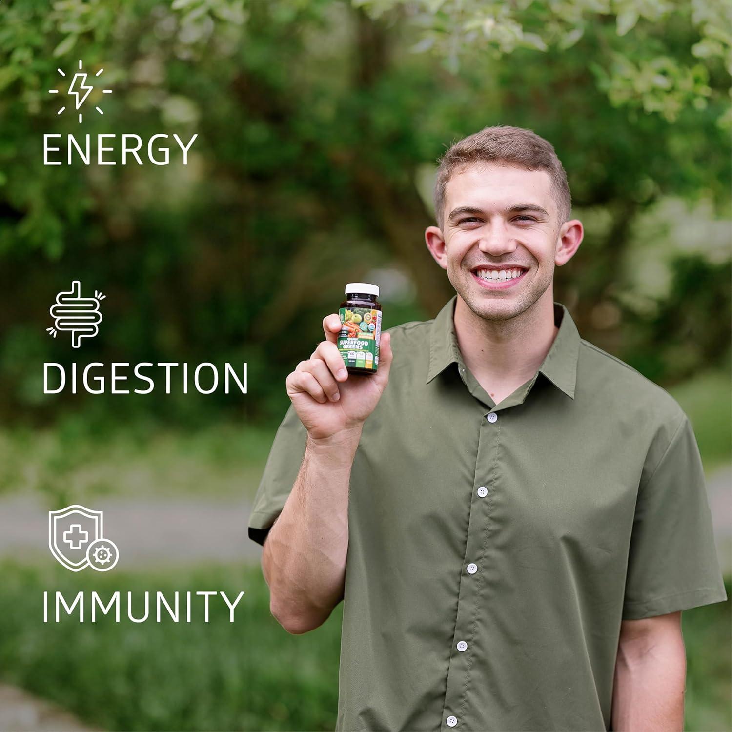 Suplemento Natural N1N Superalimento Verde Orgánico 120 Ct