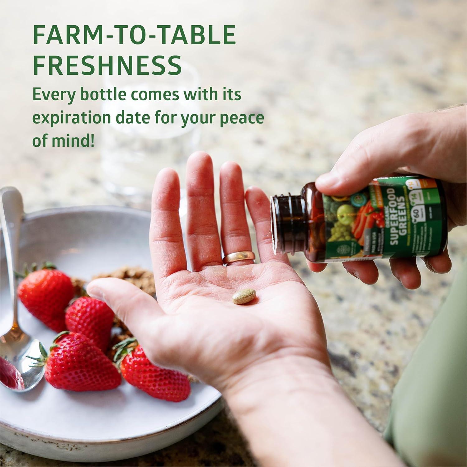 Suplemento Natural N1N Superalimento Verde Orgánico 120 Ct