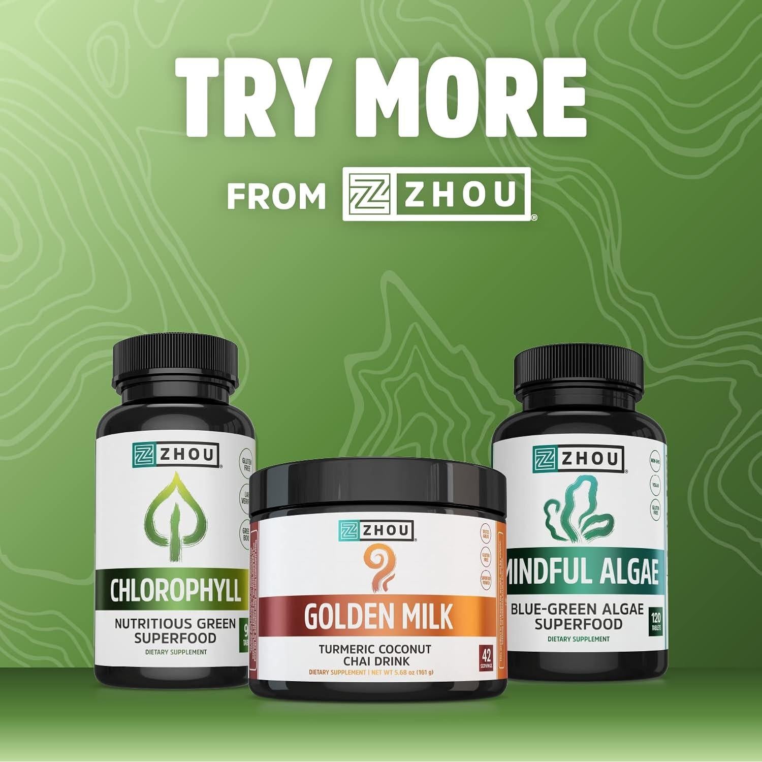 Zhou Total Greens - Suplemento de Superalimentos 120 Tabletas