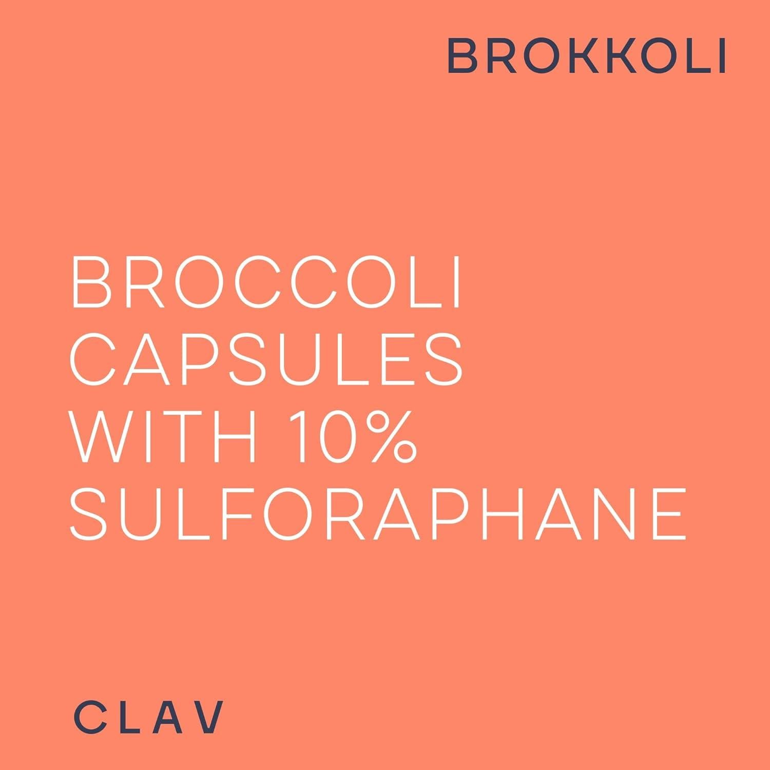 Cápsulas de Extracto de Brócoli CLAV - 100mg Sulforafano - 60 Unidades