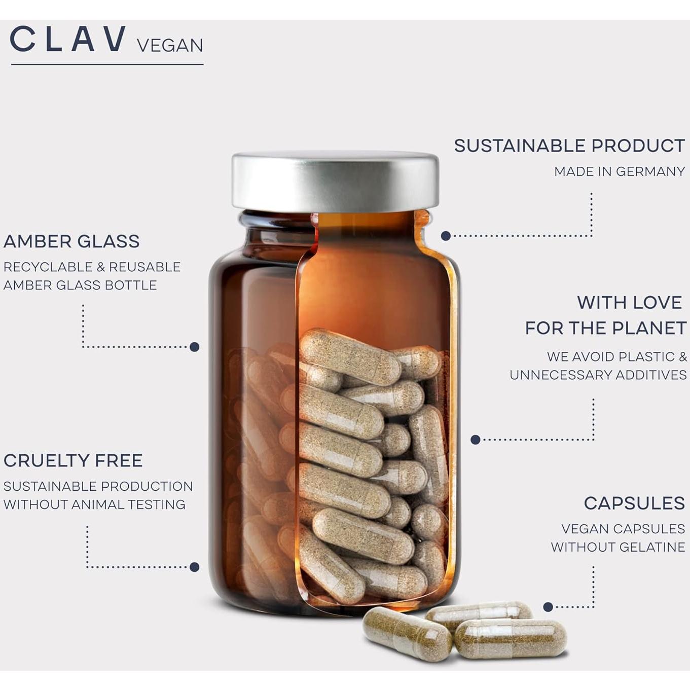Cápsulas de Extracto de Brócoli CLAV - 100mg Sulforafano - 60 Unidades