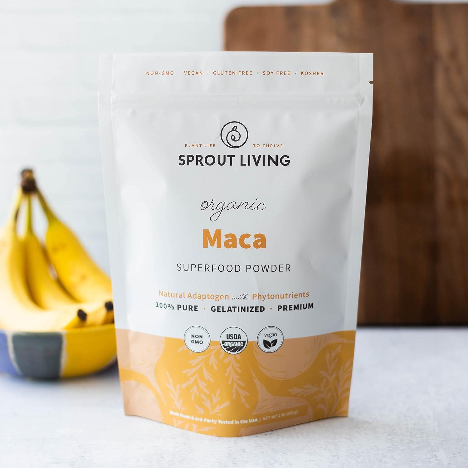 Polvo de Maca Gelatinizada Orgánica Sprout Living 450g