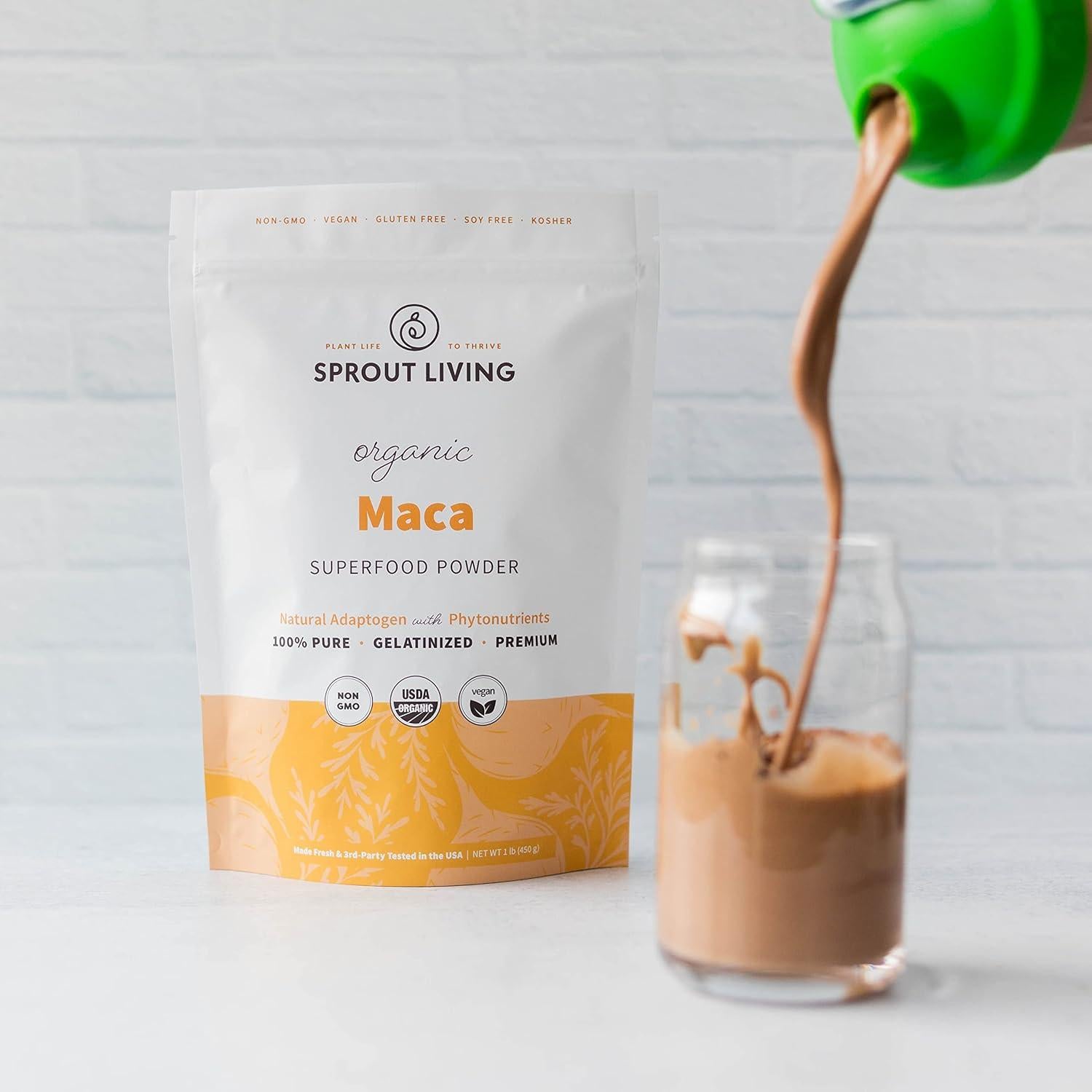 Polvo de Maca Gelatinizada Orgánica Sprout Living 450g