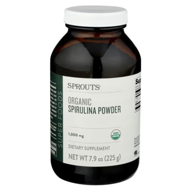 Polvo de Espirulina Orgánica Sprouts 224g - Suplemento Natural