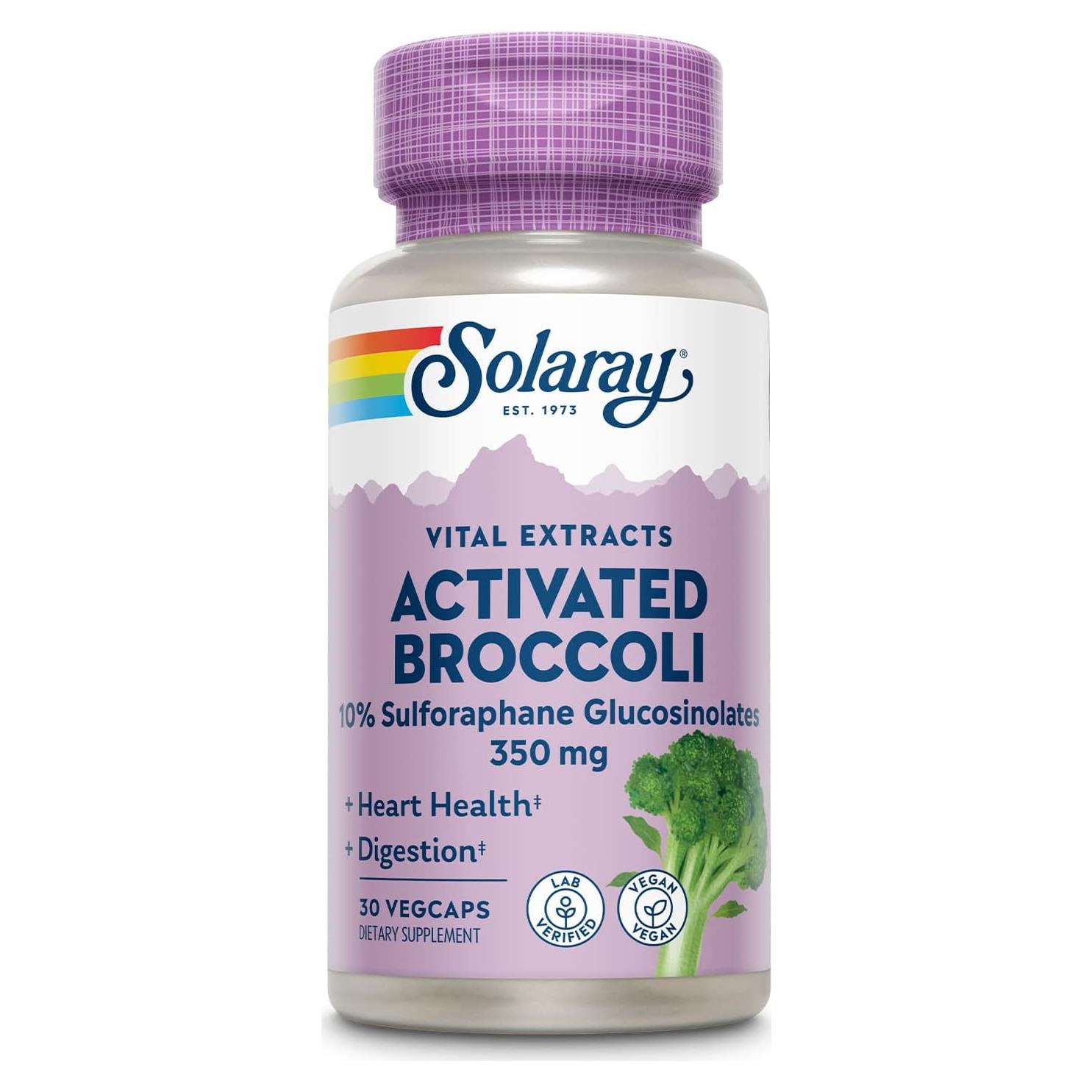 Extracto de Semilla de Brócoli Solaray 350 mg, 10% Glucosinolatos