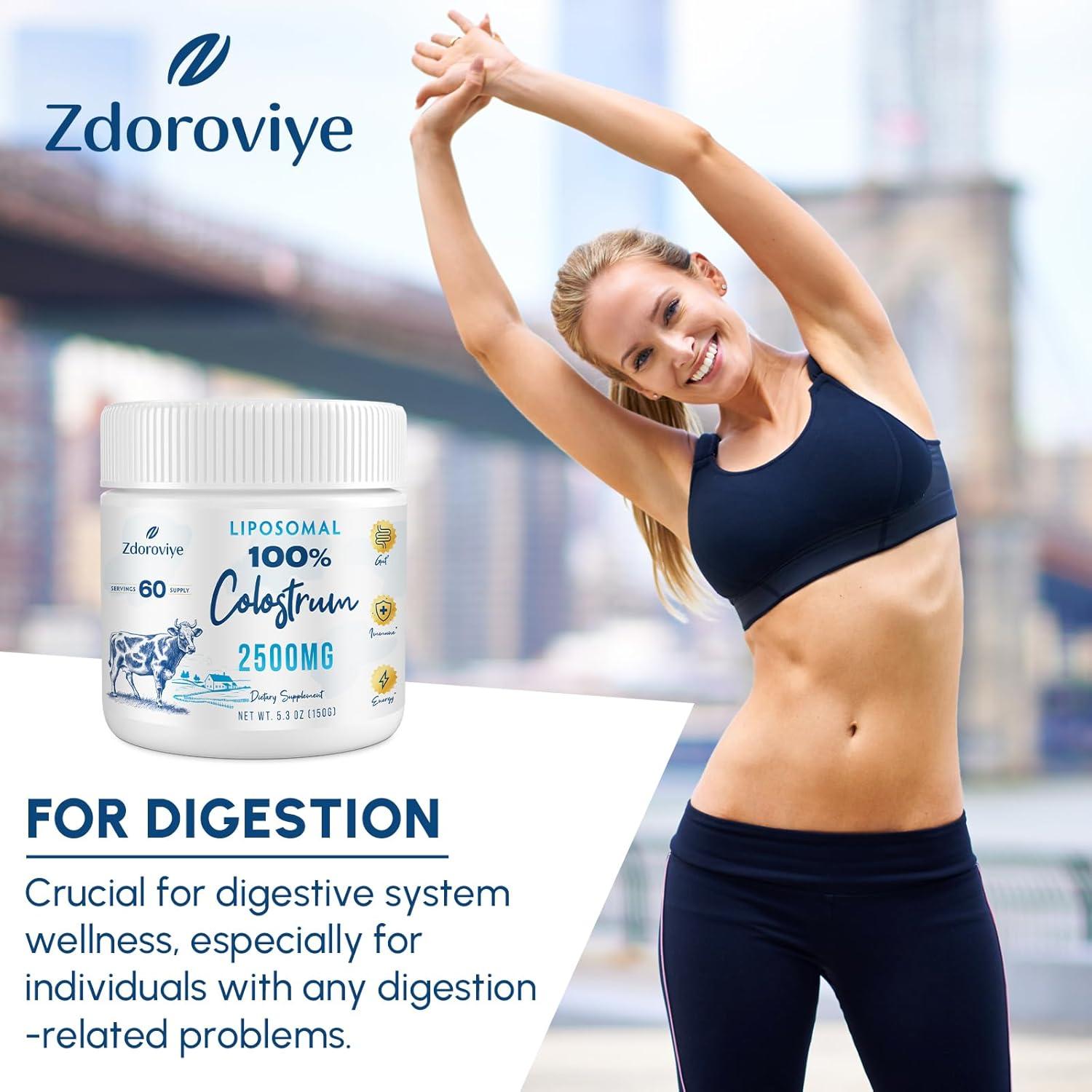 Suplemento de Calostro Bovino Liposomal 2500 mg - 60 Porciones