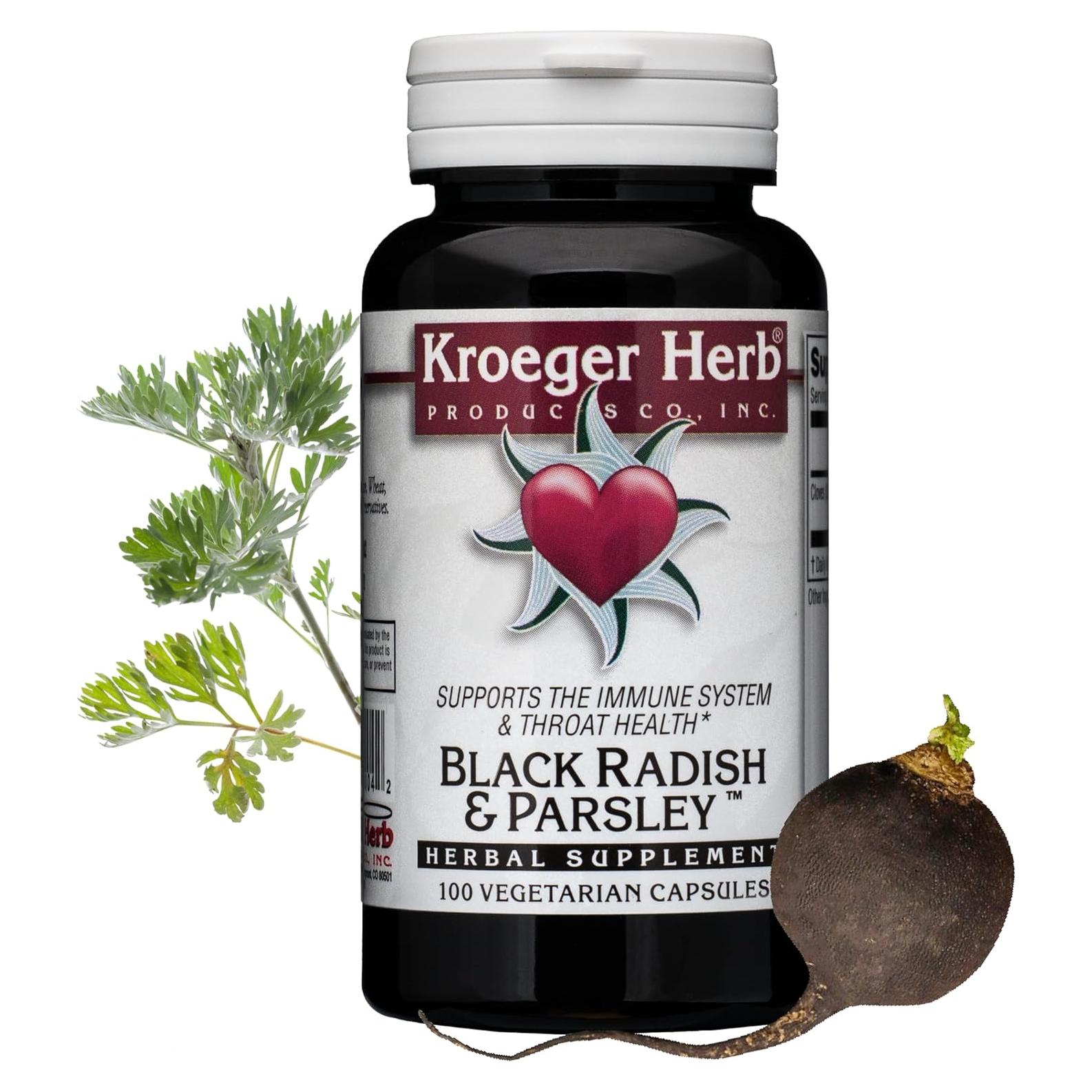 Suplemento Herbal Kroeger Rábano Negro y Perejil 90g