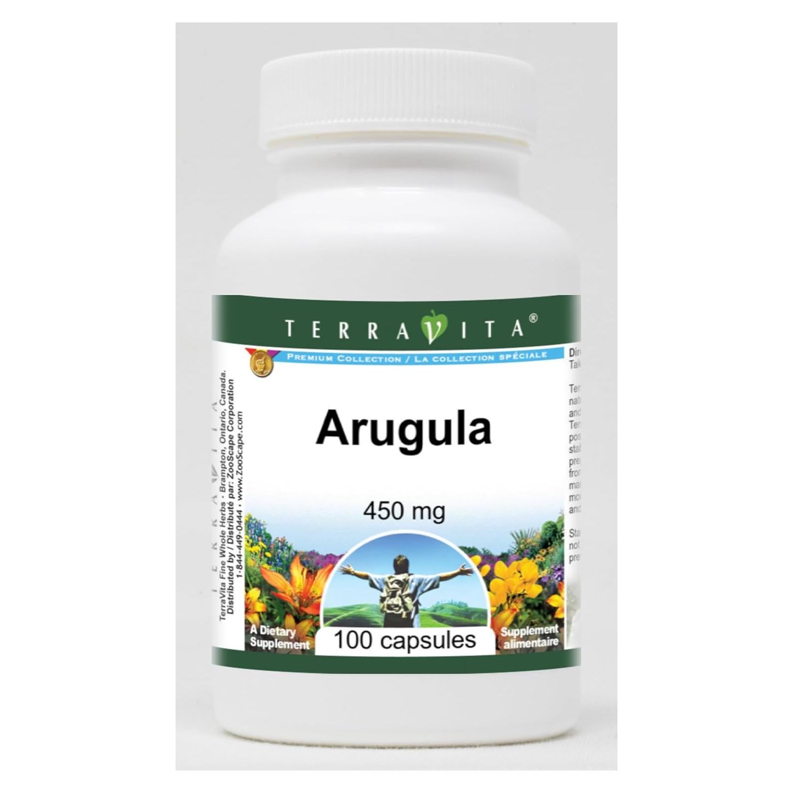 Rúcula 450 mg - 100 Cápsulas TerraVita Sin Rellenos