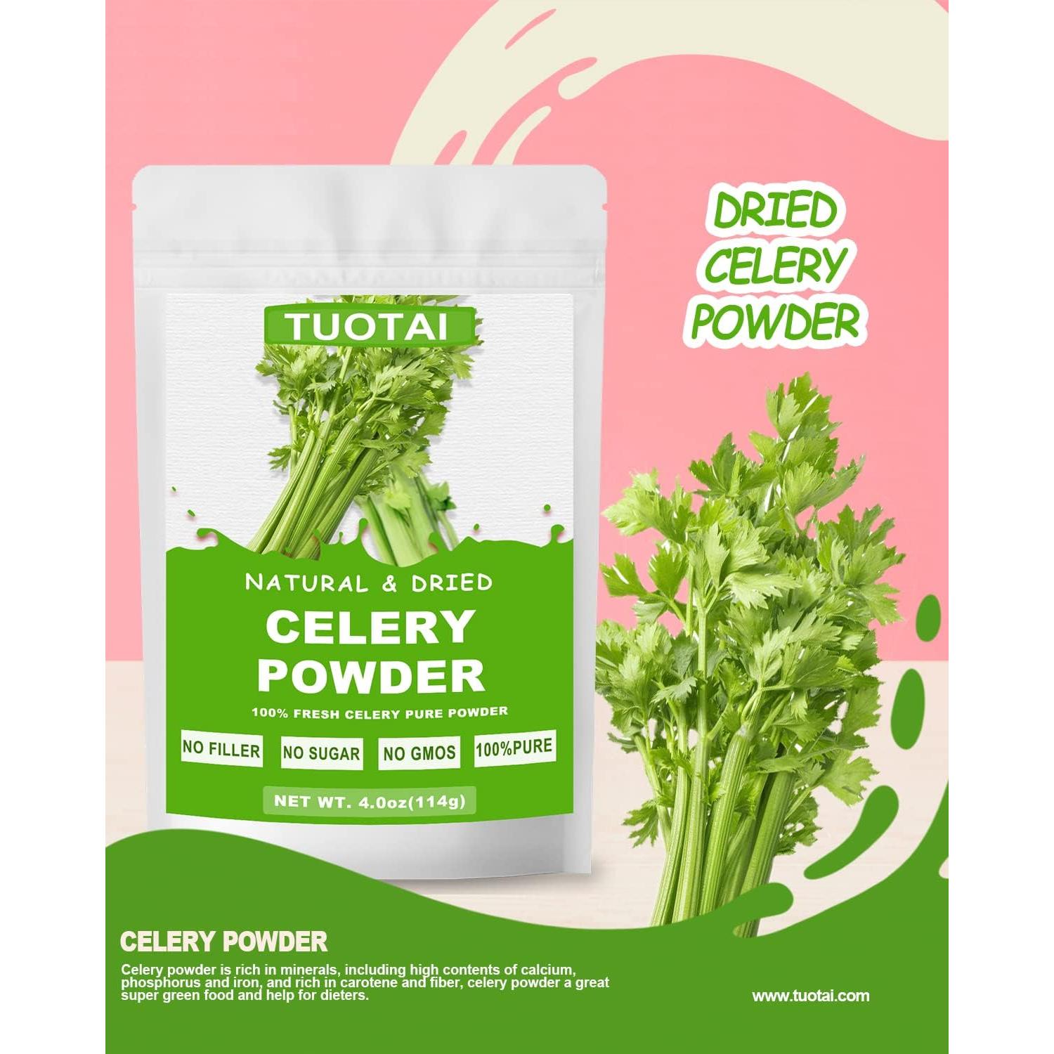 Polvo de Apio Natural TUOTAI 113g - Rico en Antioxidantes