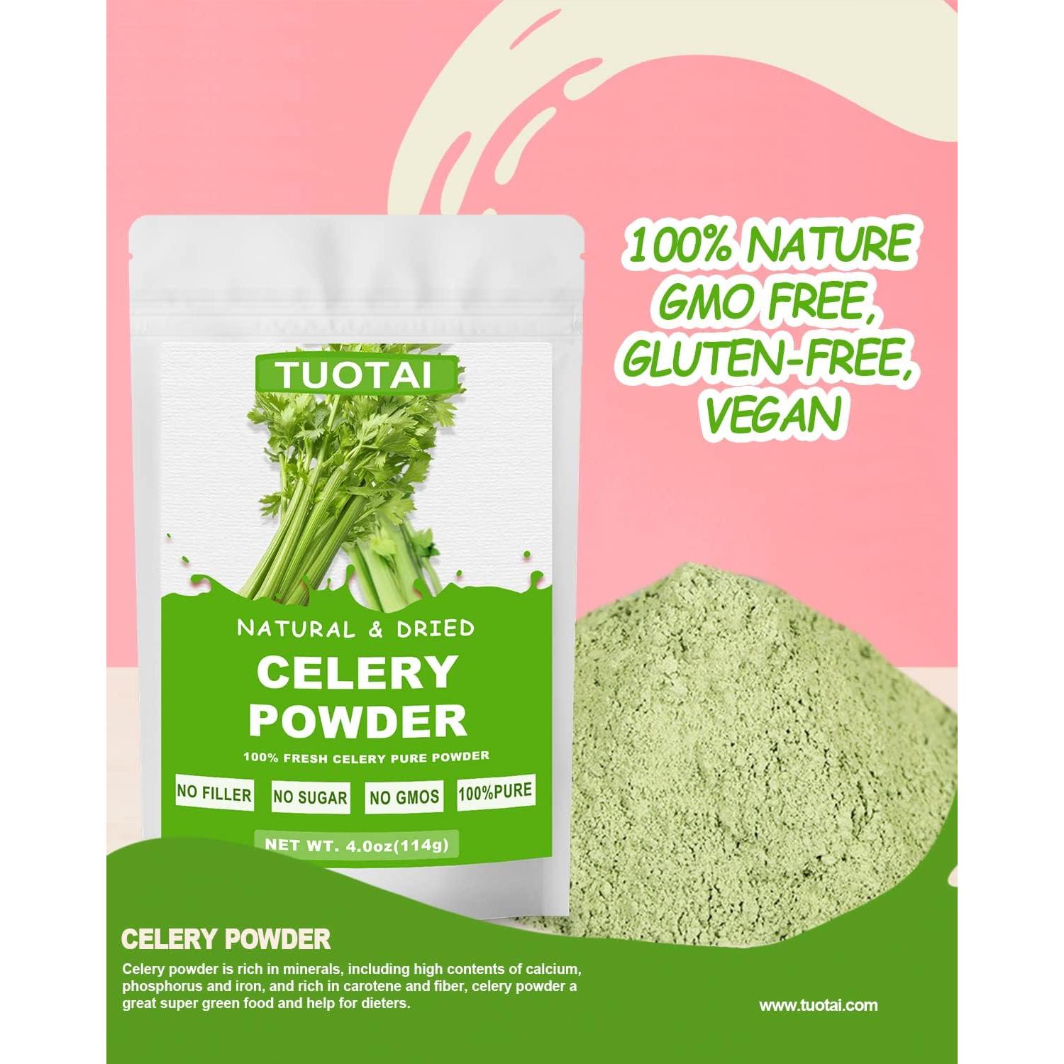 Polvo de Apio Natural TUOTAI 113g - Rico en Antioxidantes