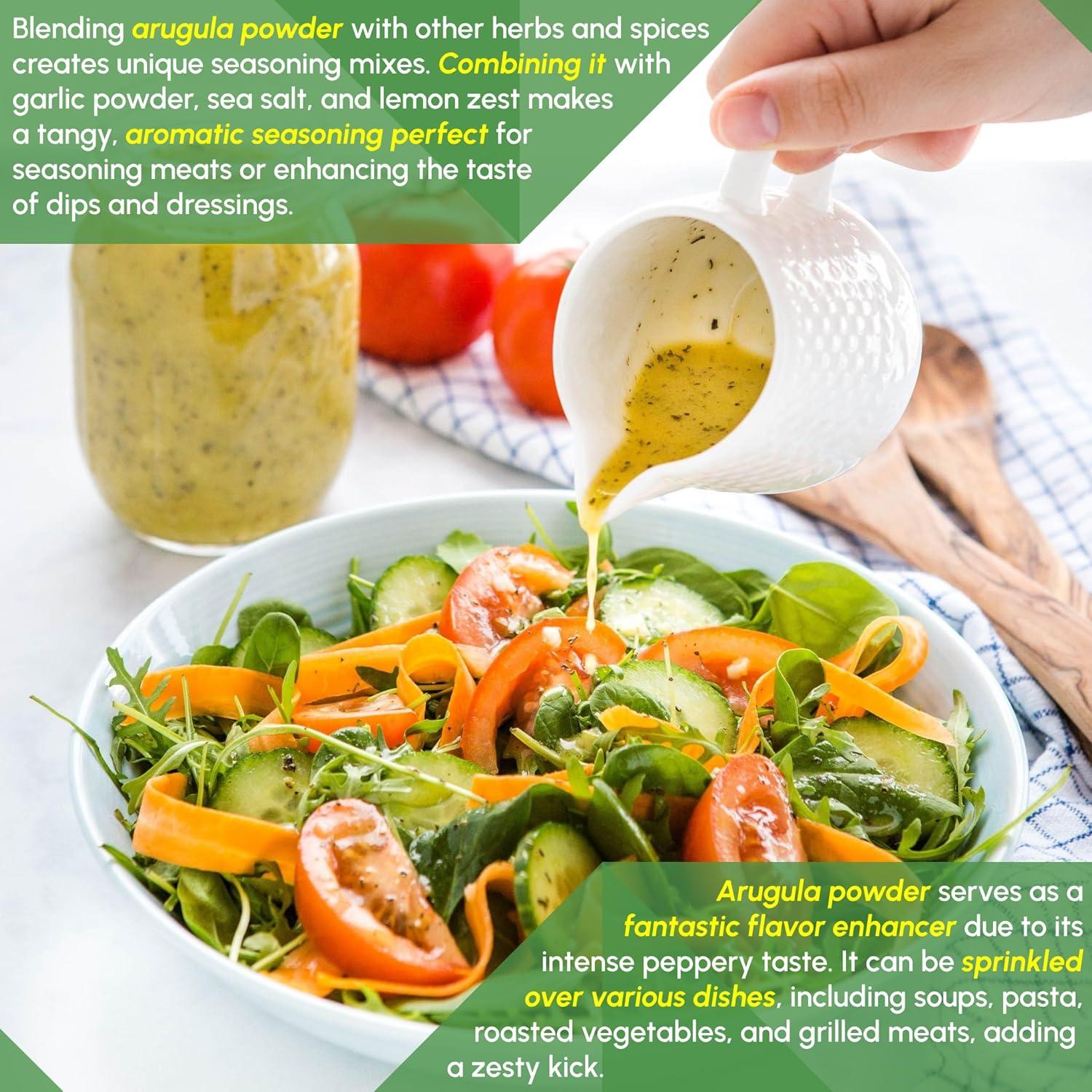 Polvo de Rúcula 226.8g - Beleon LLC, Sazonador Natural