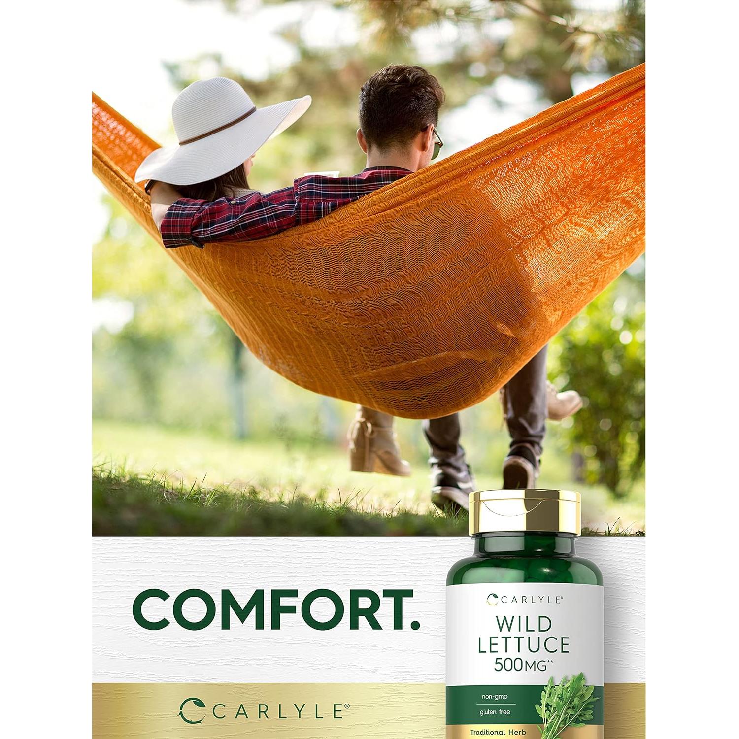 Extracto de Lechuga Silvestre Carlyle 500mg - 200 Cápsulas Sin OGM