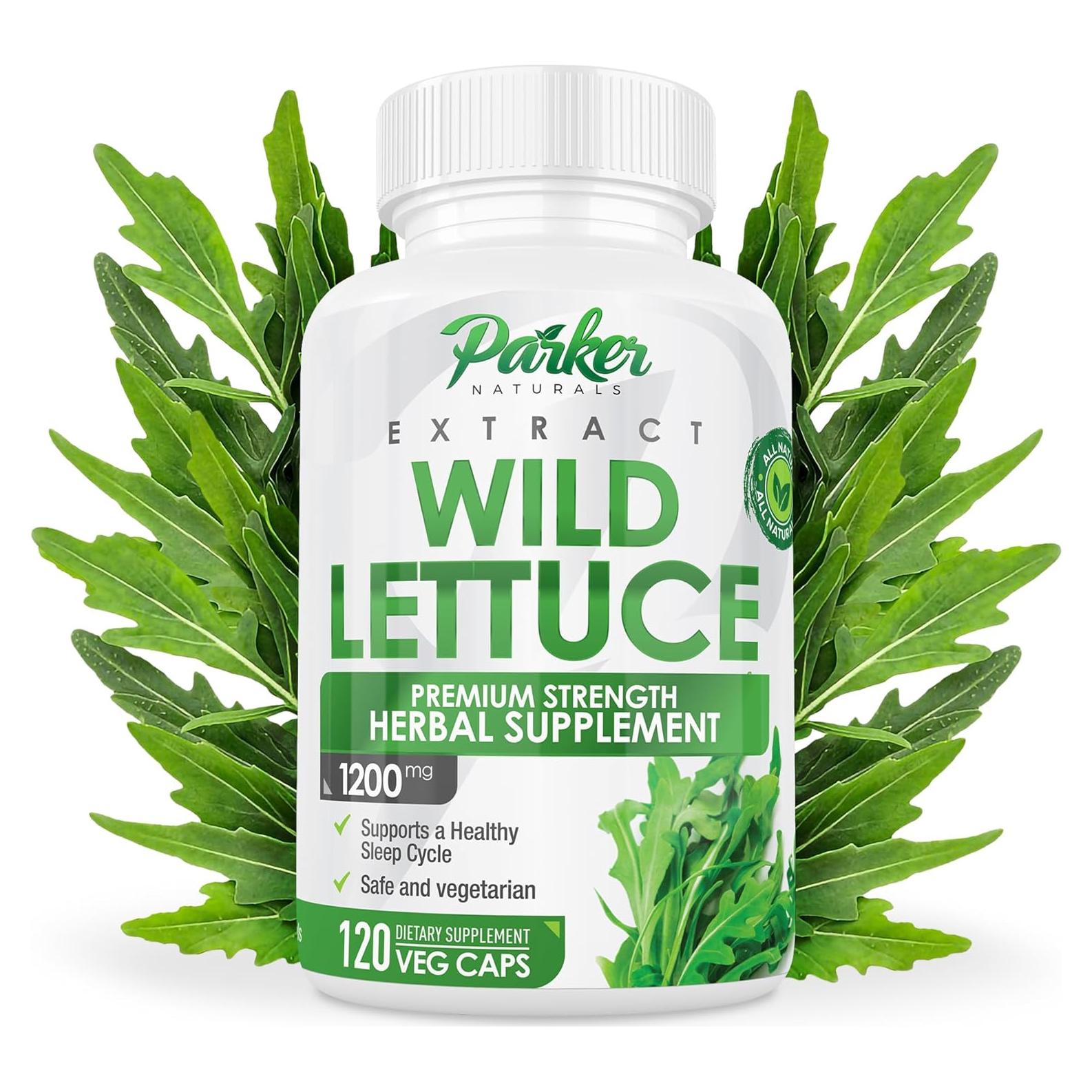 Extracto de Lechuga Silvestre Parker Naturals 1200mg 60 Cápsulas