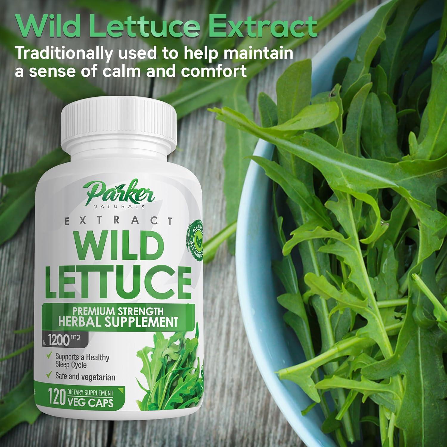 Extracto de Lechuga Silvestre Parker Naturals 1200mg 60 Cápsulas