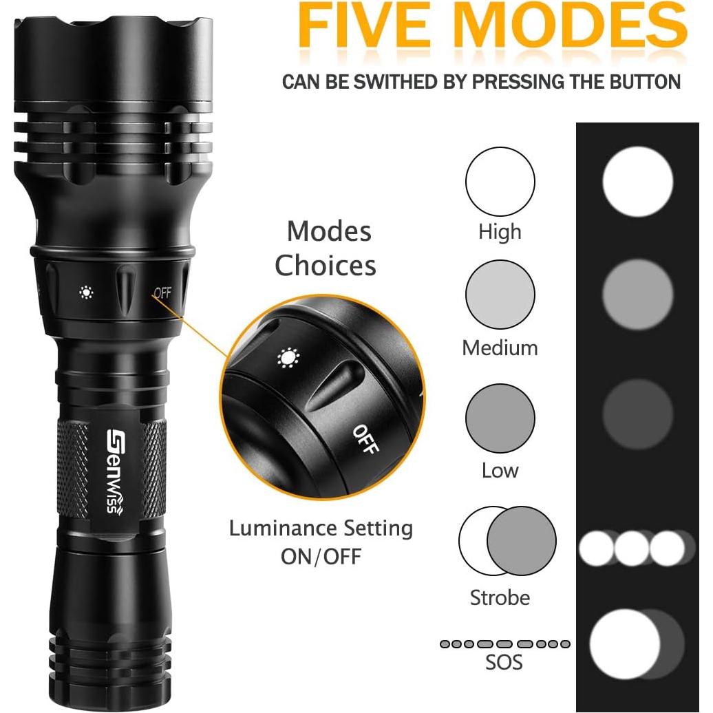 Linterna de Buceo Genwiss GN-T41 2000 Lúmenes Impermeable