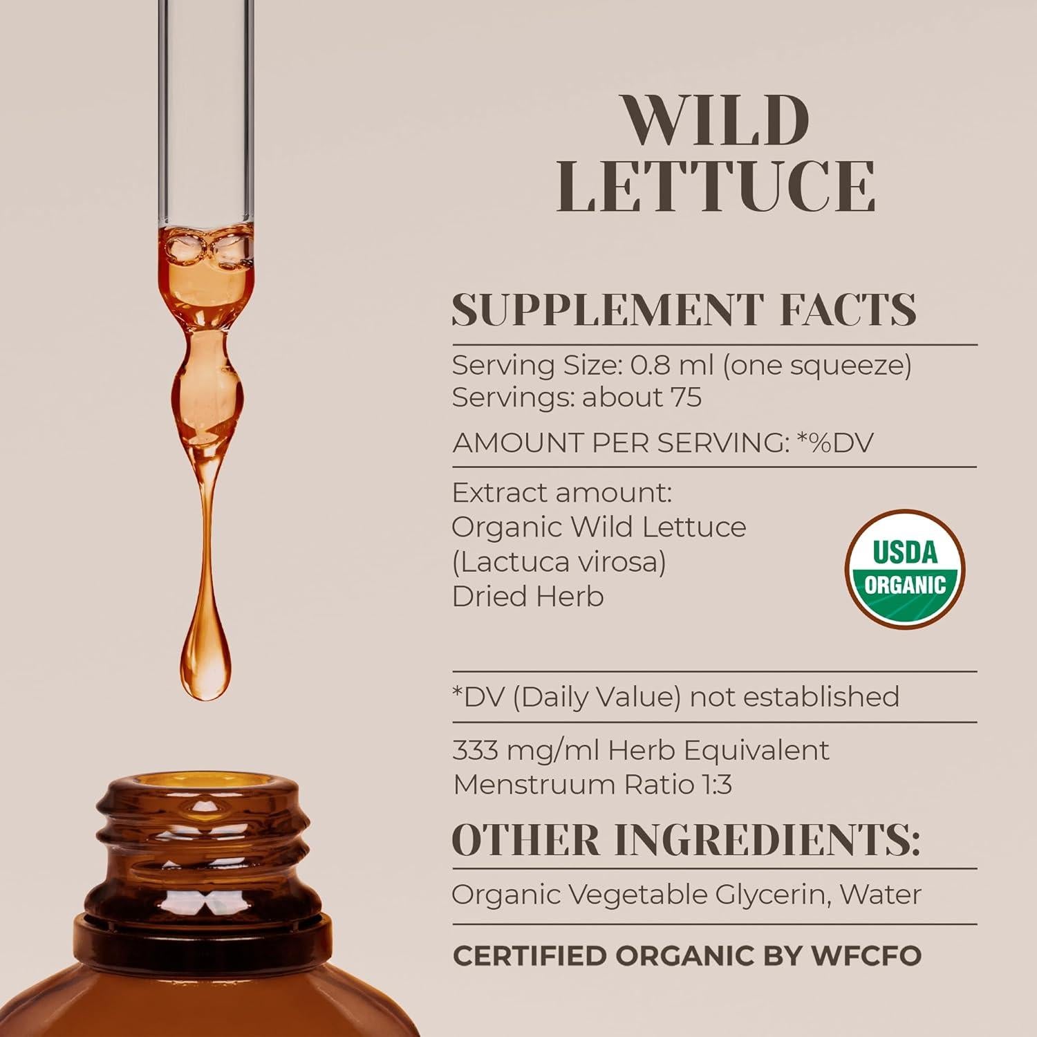 Extracto Orgánico de Lechuga Silvestre Garden Organics 59.15 ml