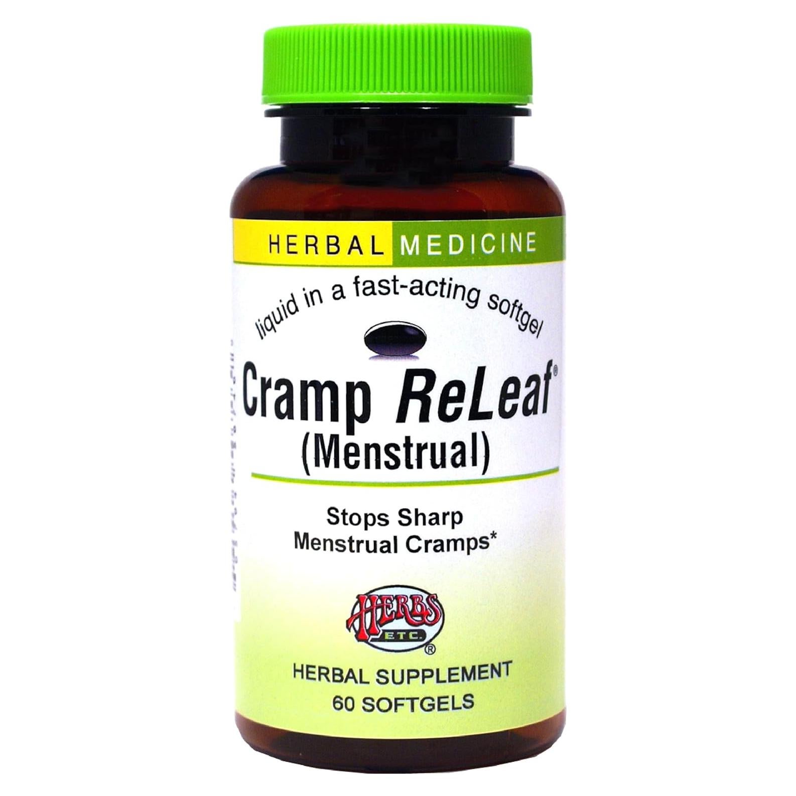 Suplemento Herbal Cramp ReLeaf Herbs Etc. 60 Softgels