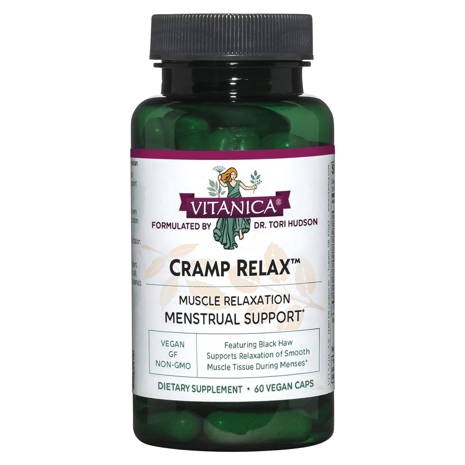 Vitanica Cramp Relax 60 Cápsulas Veganas para Calambres Menstruales