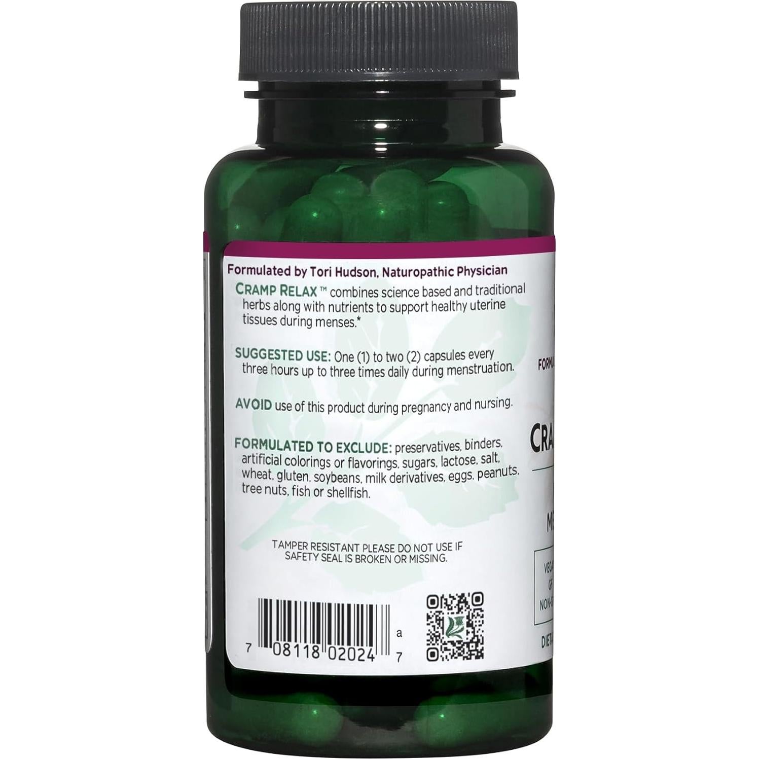 Vitanica Cramp Relax 60 Cápsulas Veganas para Calambres Menstruales