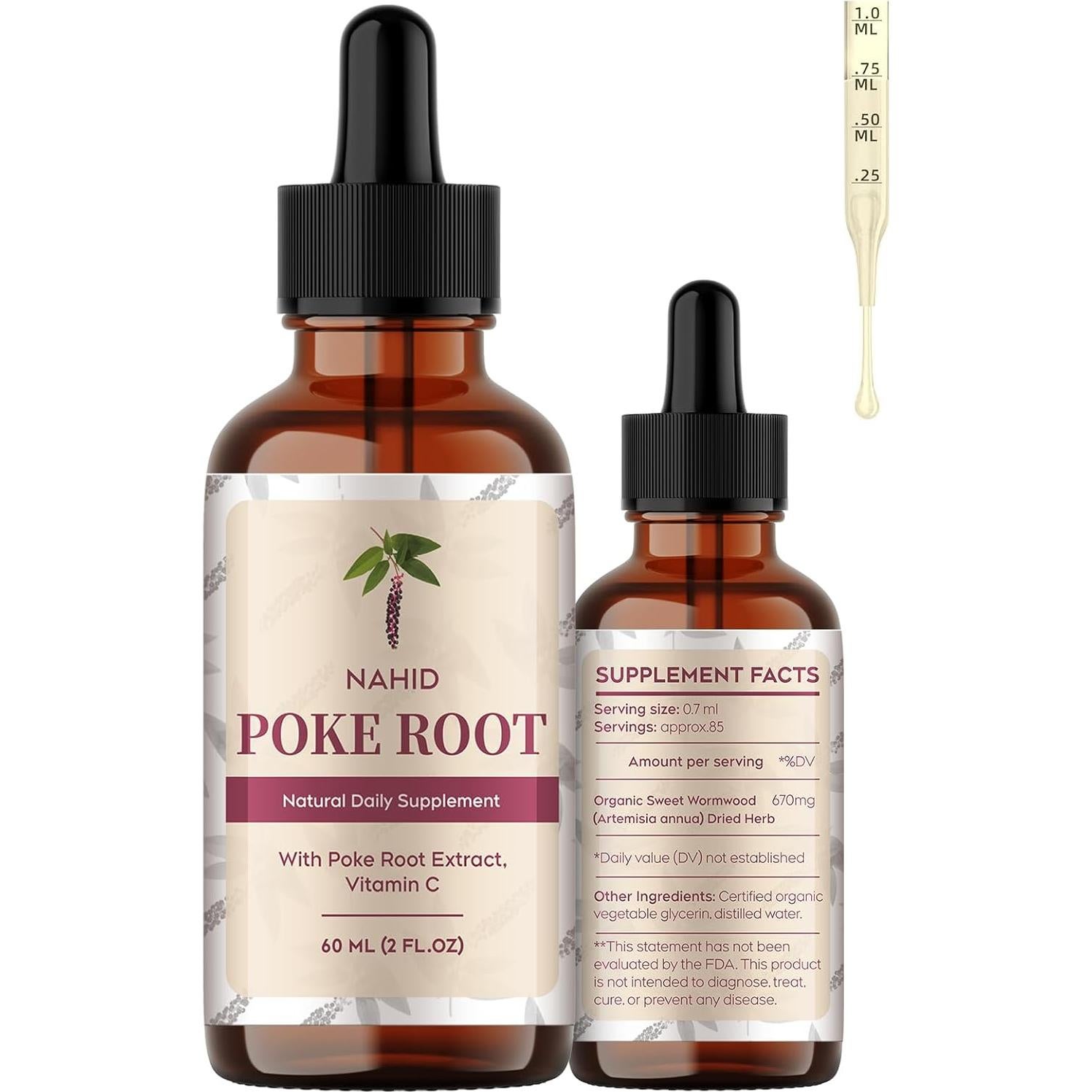 Suplemento Inmunológico Vegano Nahid | Extracto Raíz Poke 60 ml