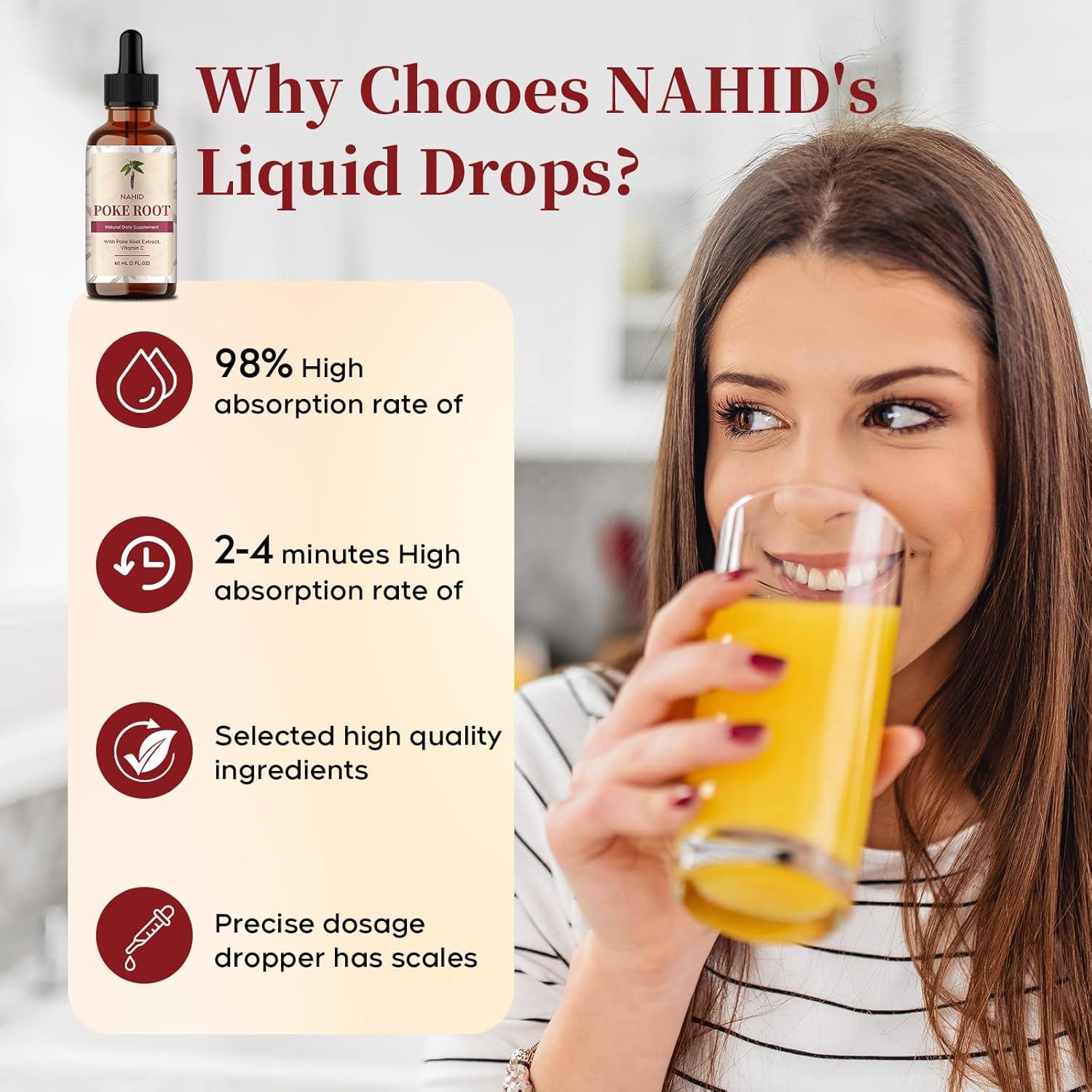 Suplemento Inmunológico Vegano Nahid | Extracto Raíz Poke 60 ml