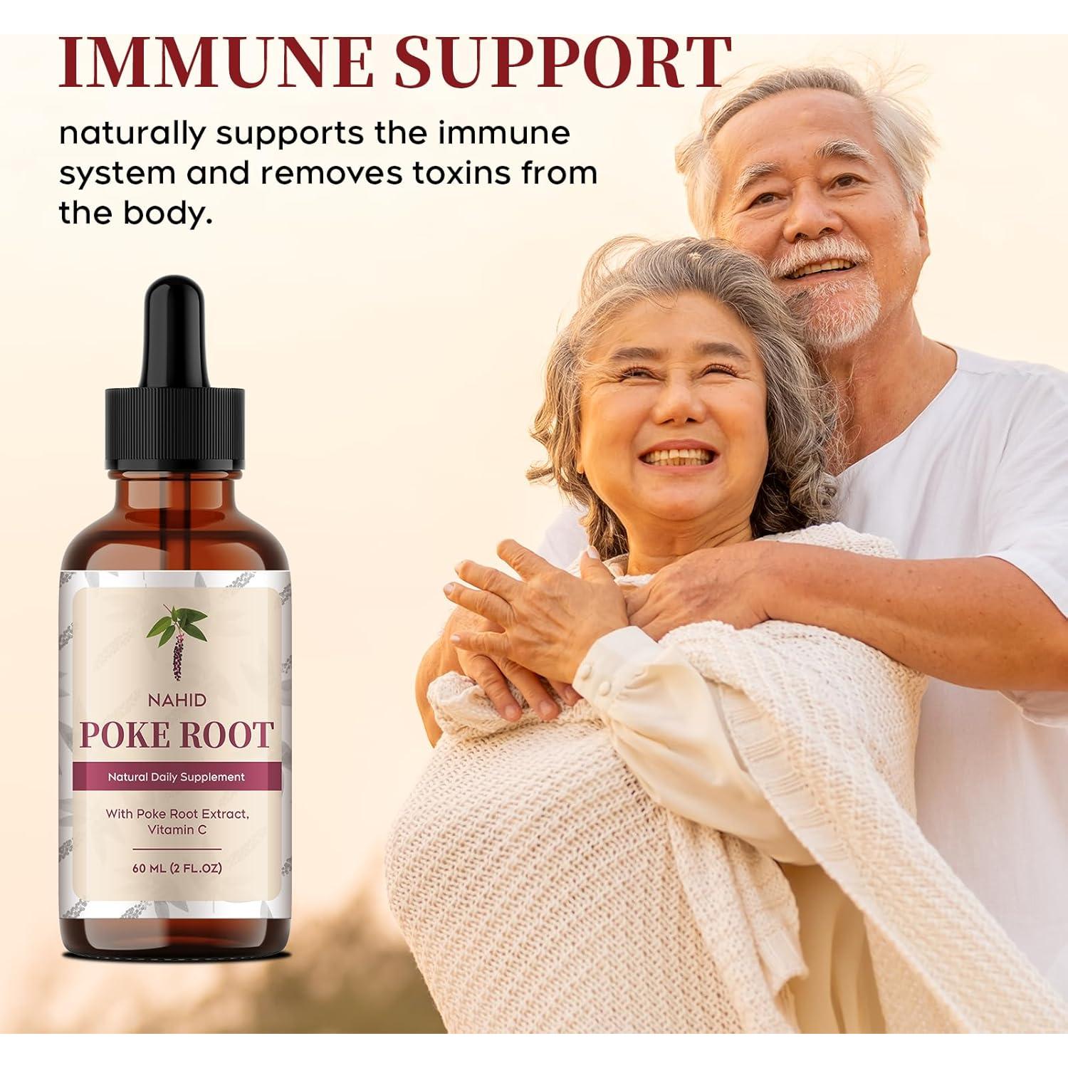 Suplemento Inmunológico Vegano Nahid | Extracto Raíz Poke 60 ml