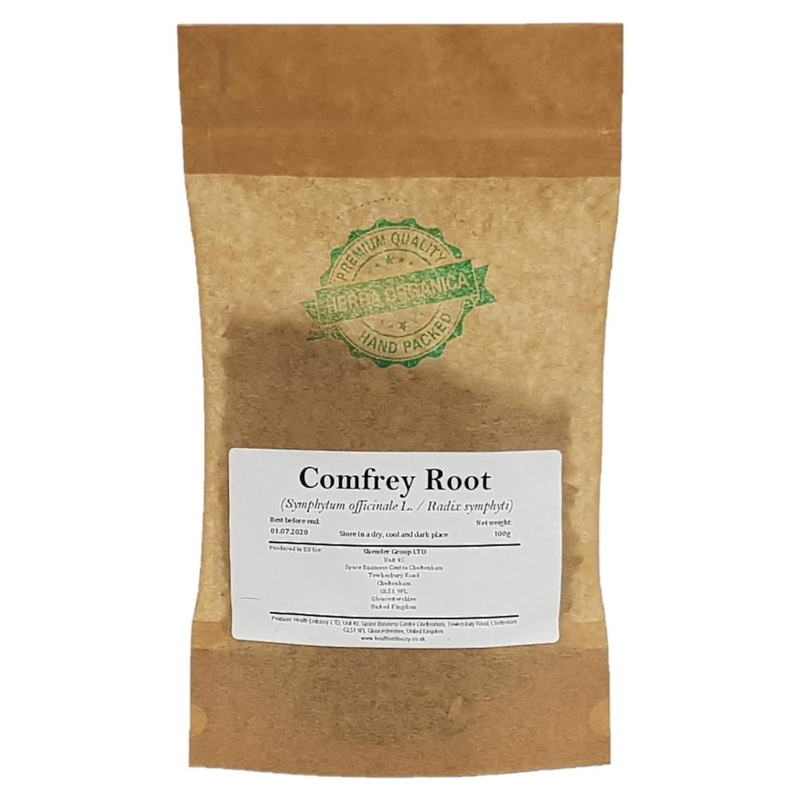 Raíz de Comfrey Orgánica 100g - Symphytum Officinale L - Sin OGM