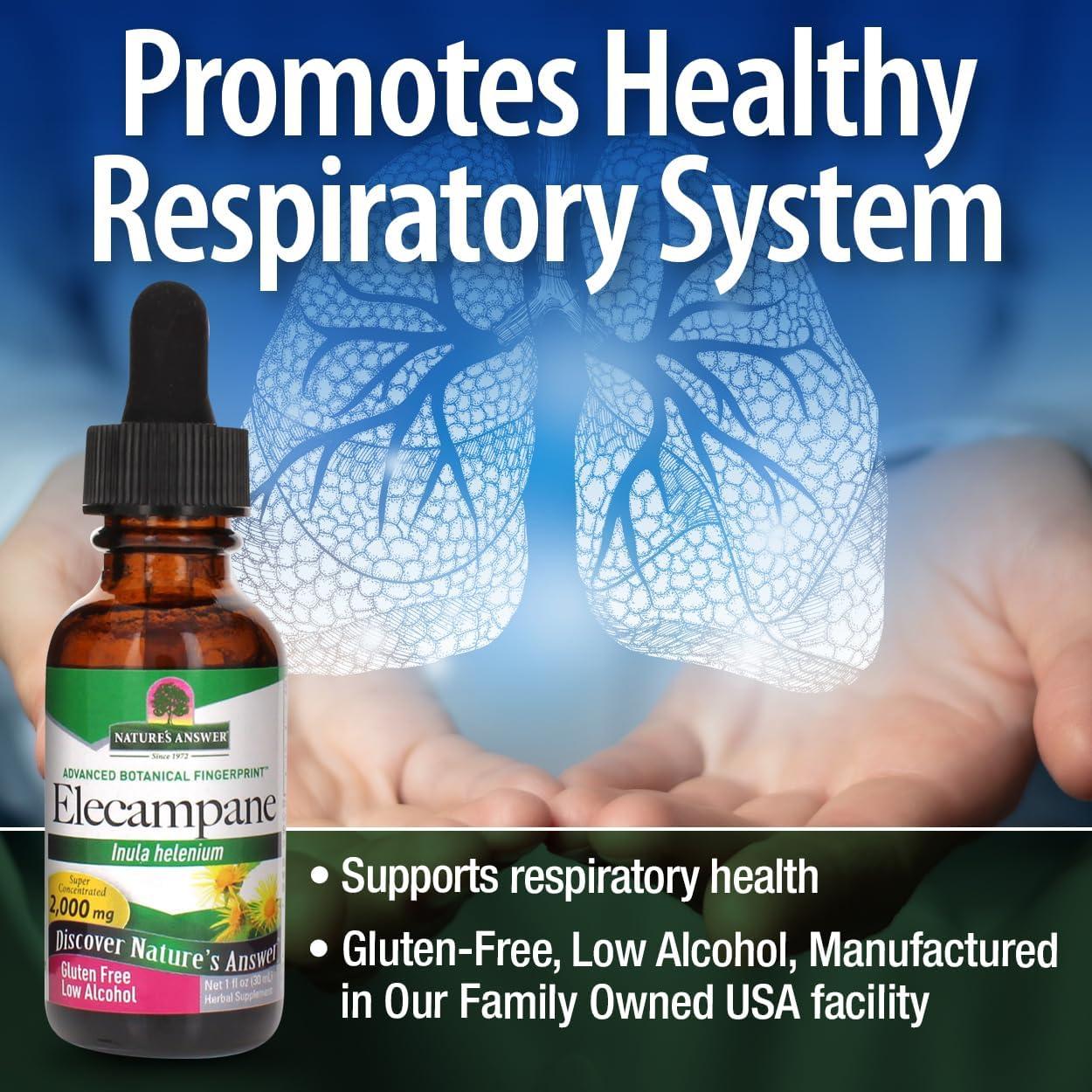 Raíz de Elecampane Nature's Answer 30 ml - Extracto Herbal