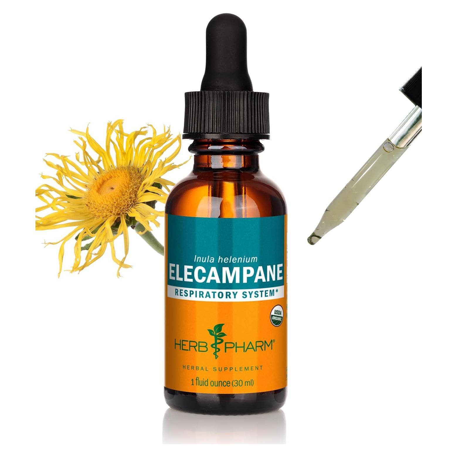 Extracto Líquido de Elecampane Orgánico Herb Pharm 29.57 ml