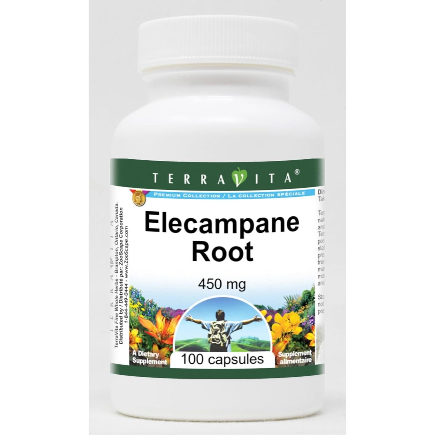 Raíz de Elecampane TerraVita 450 mg - 100 Cápsulas