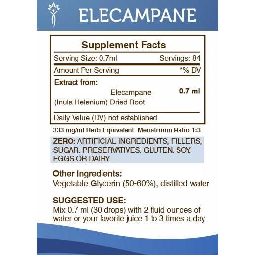 Extracto Líquido Sin Alcohol Elecampane 59.15 ml - Secretos de la Tribu