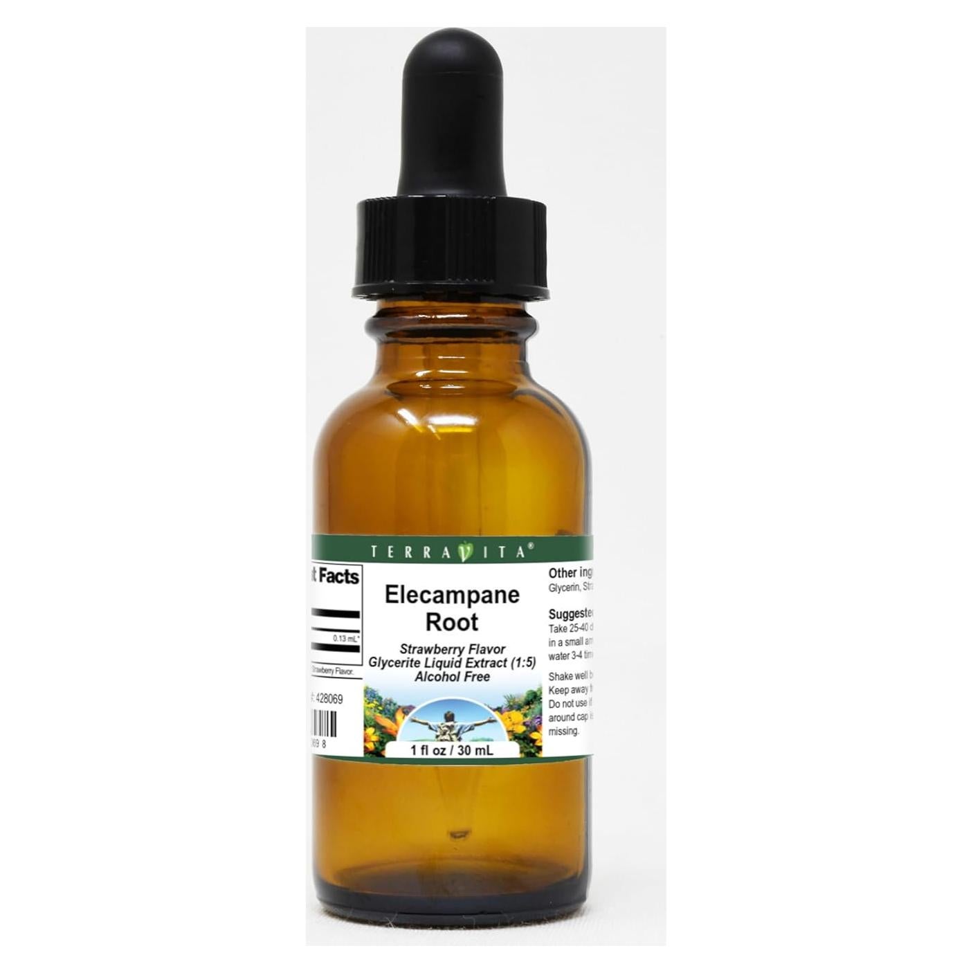 Extracto Líquido de Raíz de Elecampane TerraVita 59.15 ml - Sabor Fresa - Paquete de 2