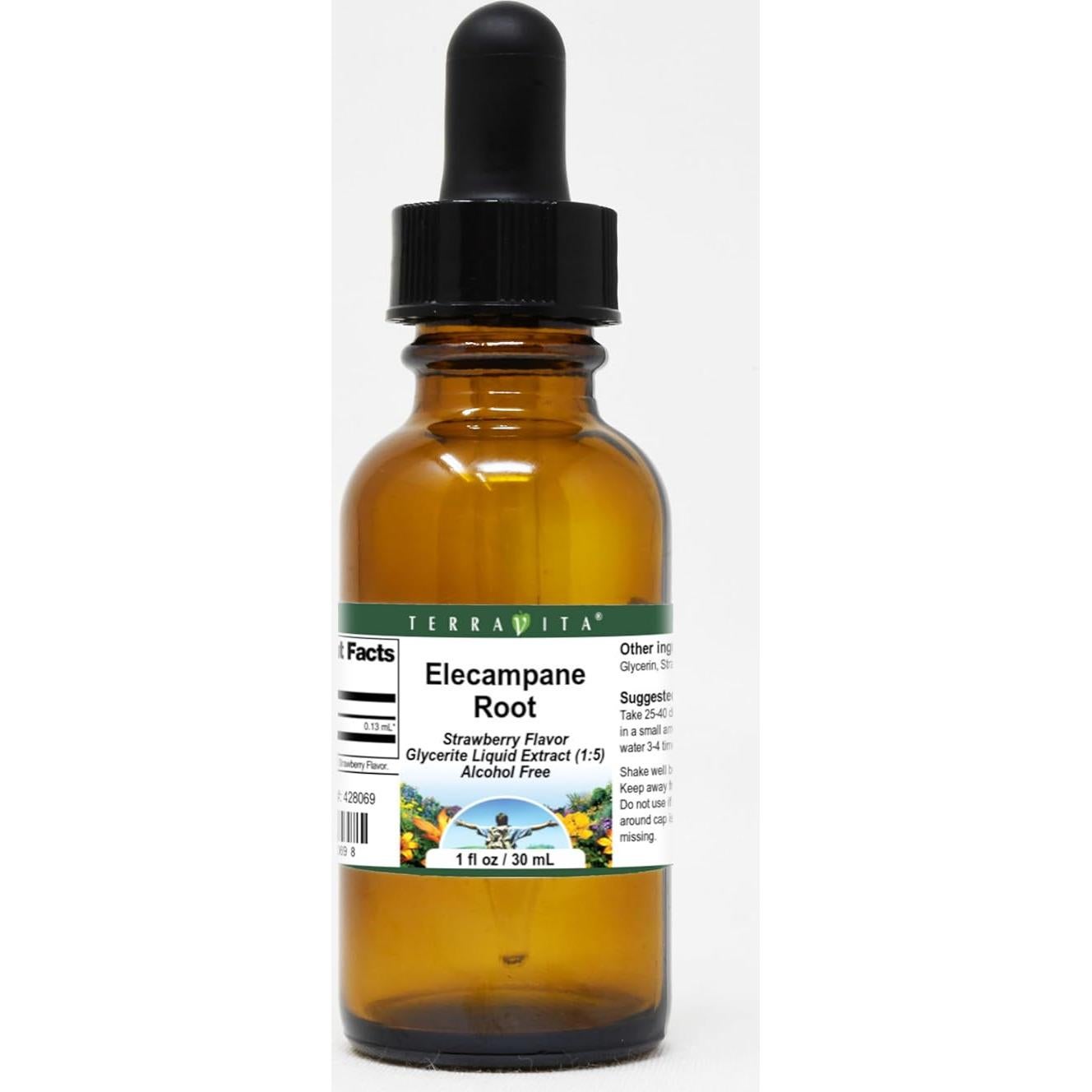 Extracto Líquido de Raíz de Elecampane TerraVita 59.15 ml - Sabor Fresa - Paquete de 2