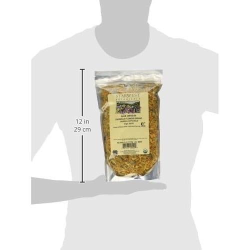 Flores de Caléndula Orgánicas Starwest 113 g - Decorativas y Culinarias