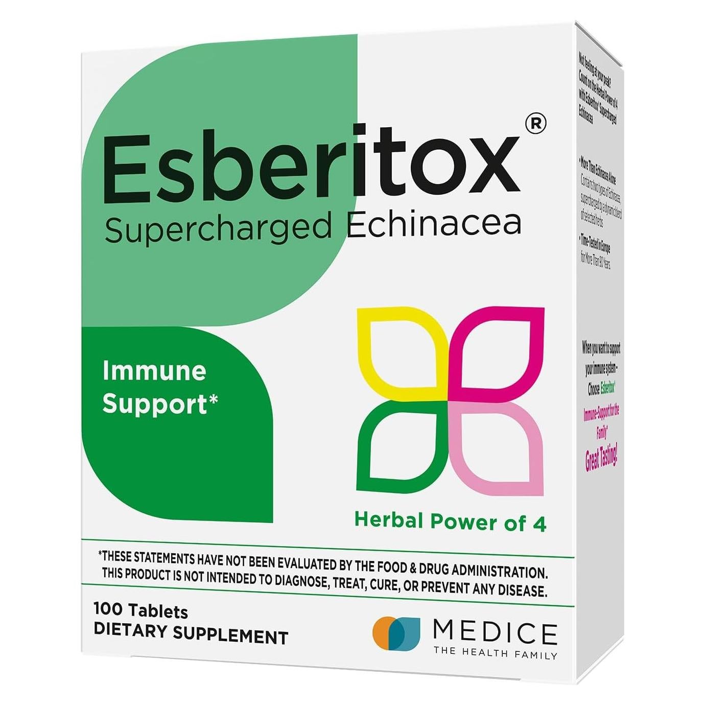 Echinacea Supercargada 100 Tabletas - Suplemento Inmunológico Herbal
