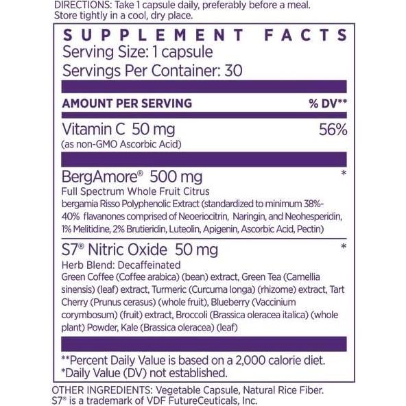 Suplemento Cardiaco Bergamota Plus 1000mg Naomi Whittel