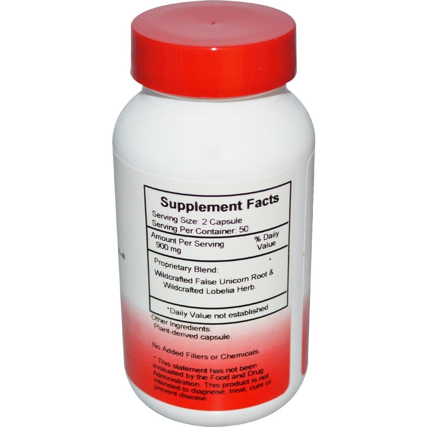 Fórmula de limpieza Dr. Christopher - Unicornio Falso y Lobelia 100 Vegicaps