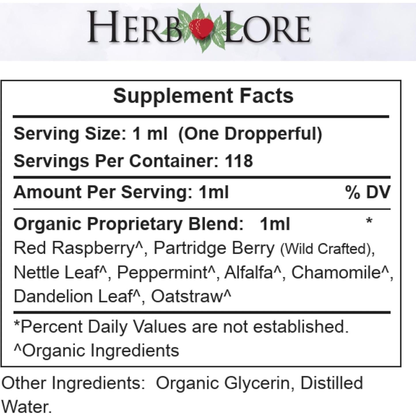 Té de embarazo Herb Lore Plus 118 ml - Preparación parto