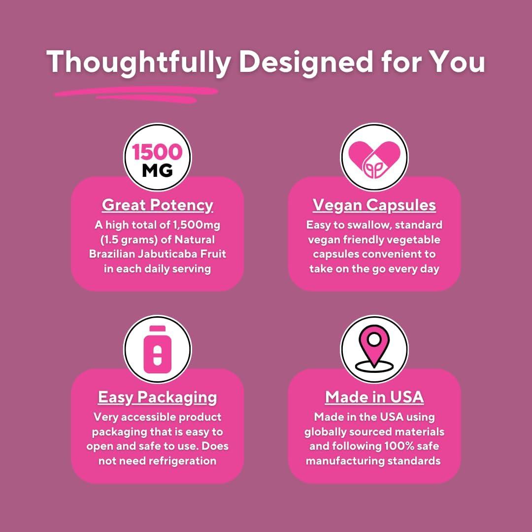 Suplemento Jabuticaba Vitapia 1500mg - 90 Cápsulas Veganas