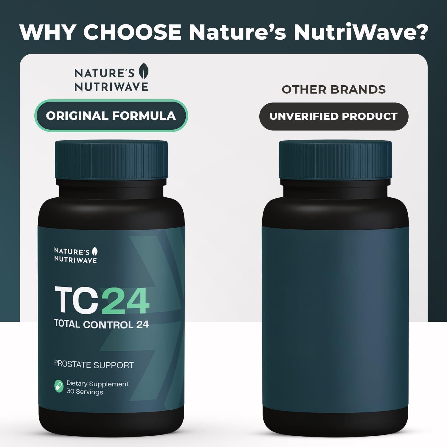 Suplemento Natural TC24 Nature's NutriWave 60 Cápsulas