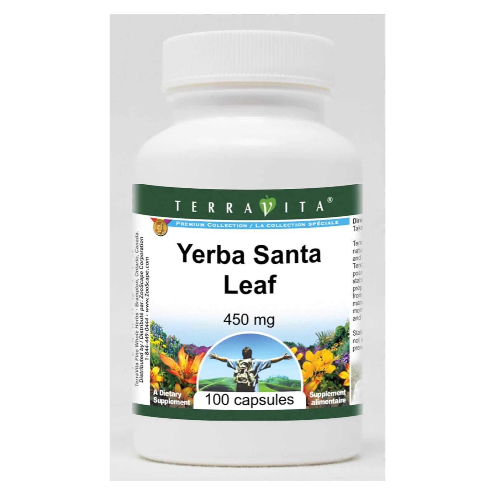 Cápsulas de Hoja de Yerba Santa TerraVita 450 mg - 100 Unidades