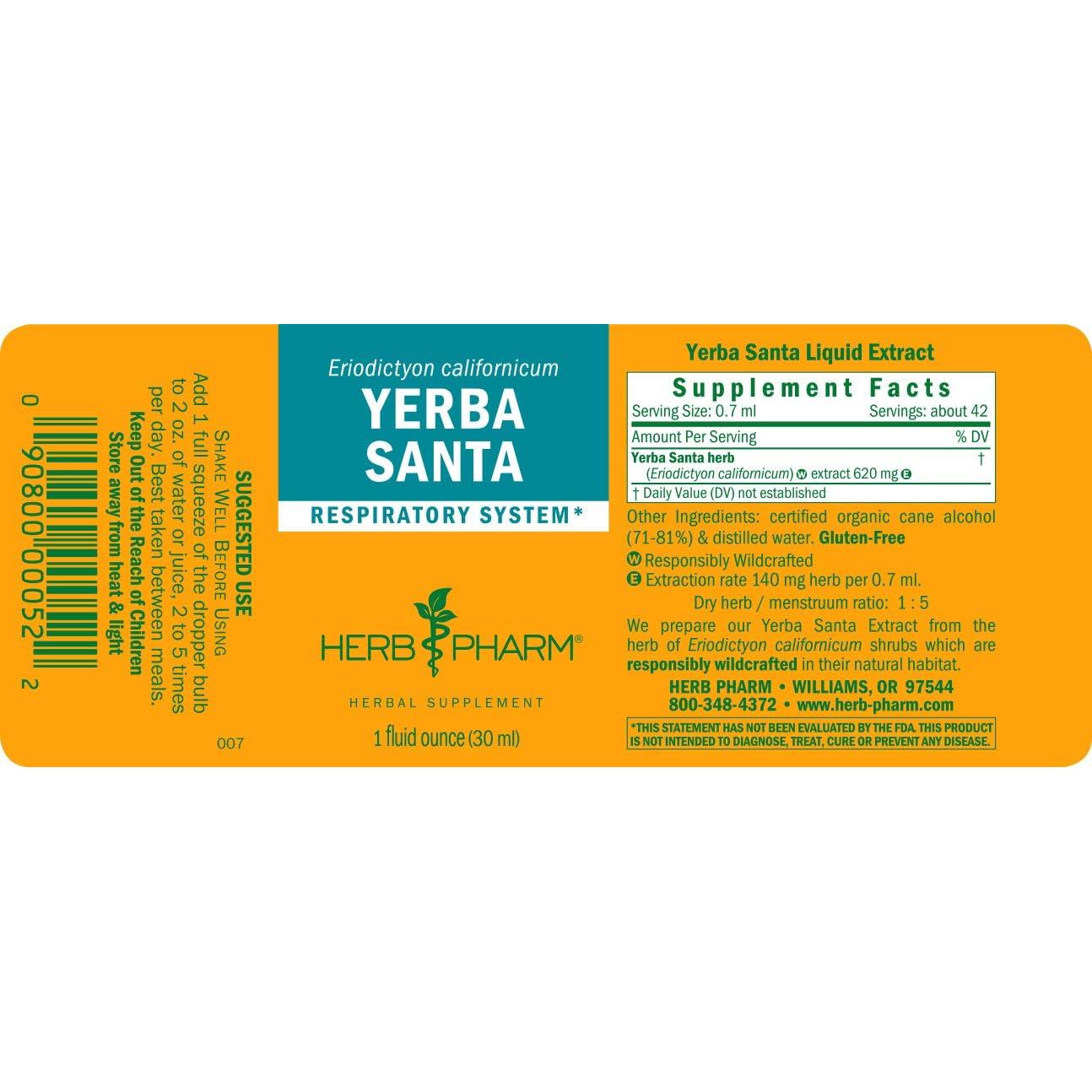 Extracto Líquido de Yerba Santa Herb Pharm 30 ml x 2