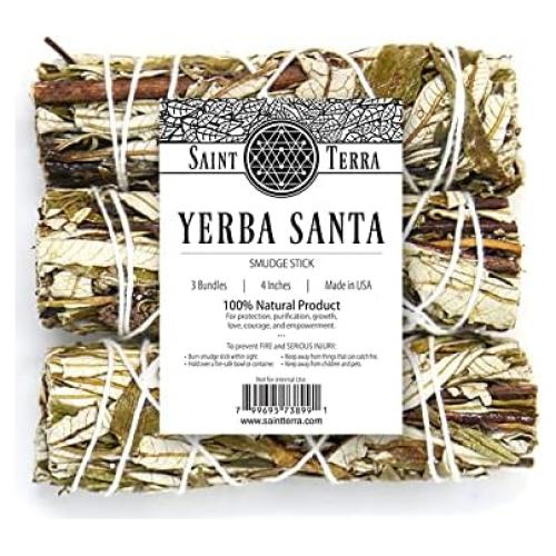 Palo de Salvia Yerba Santa Saint Terra - Paquete de 3 Unidades