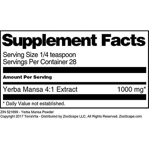 Polvo de Yerba Mansa TerraVita 28.35 g Sin Rellenos