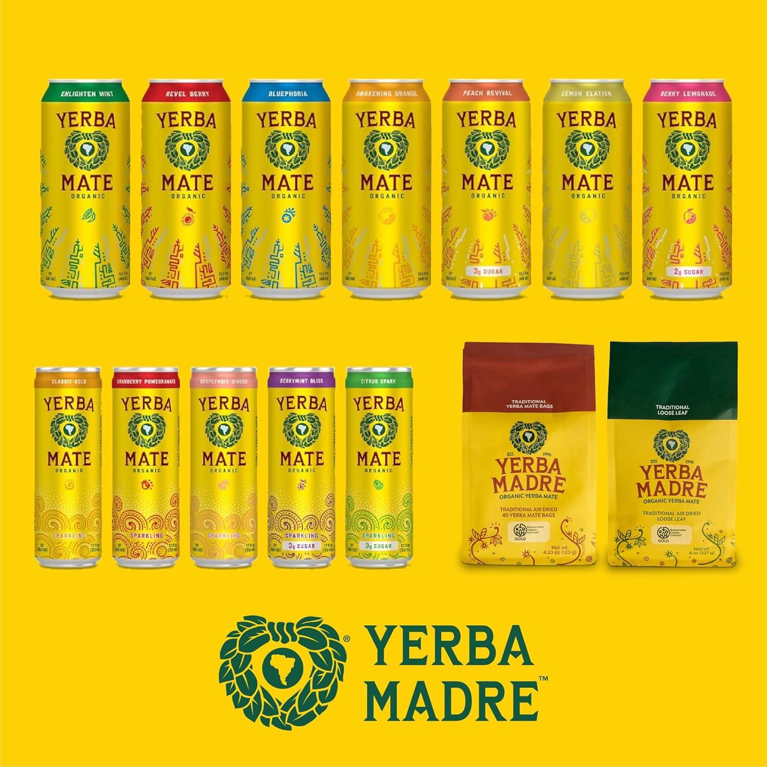 Yerba Mate Orgánica Hoja Suelta Guayakí 227g Paquete de 6