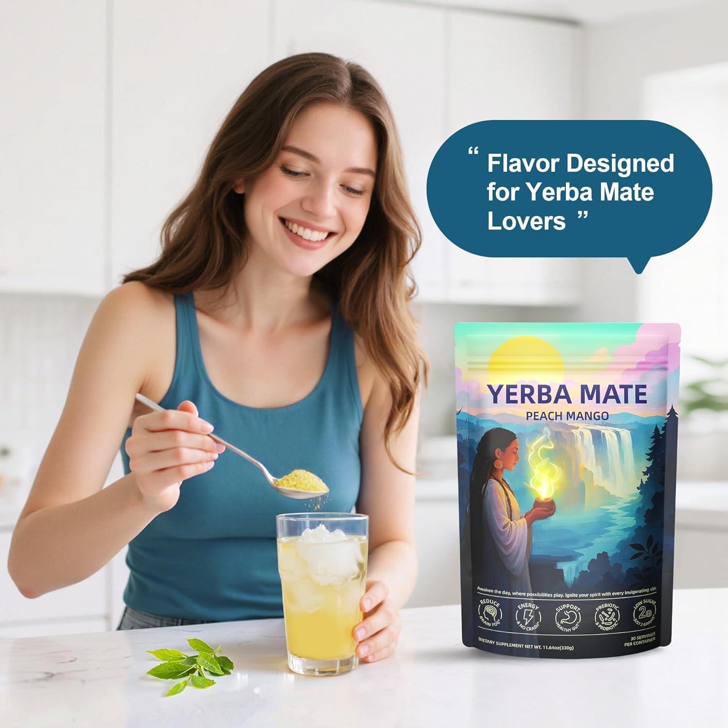 Yerba Mate Té Instantáneo Oneoo Durazno Mango 30 Porciones