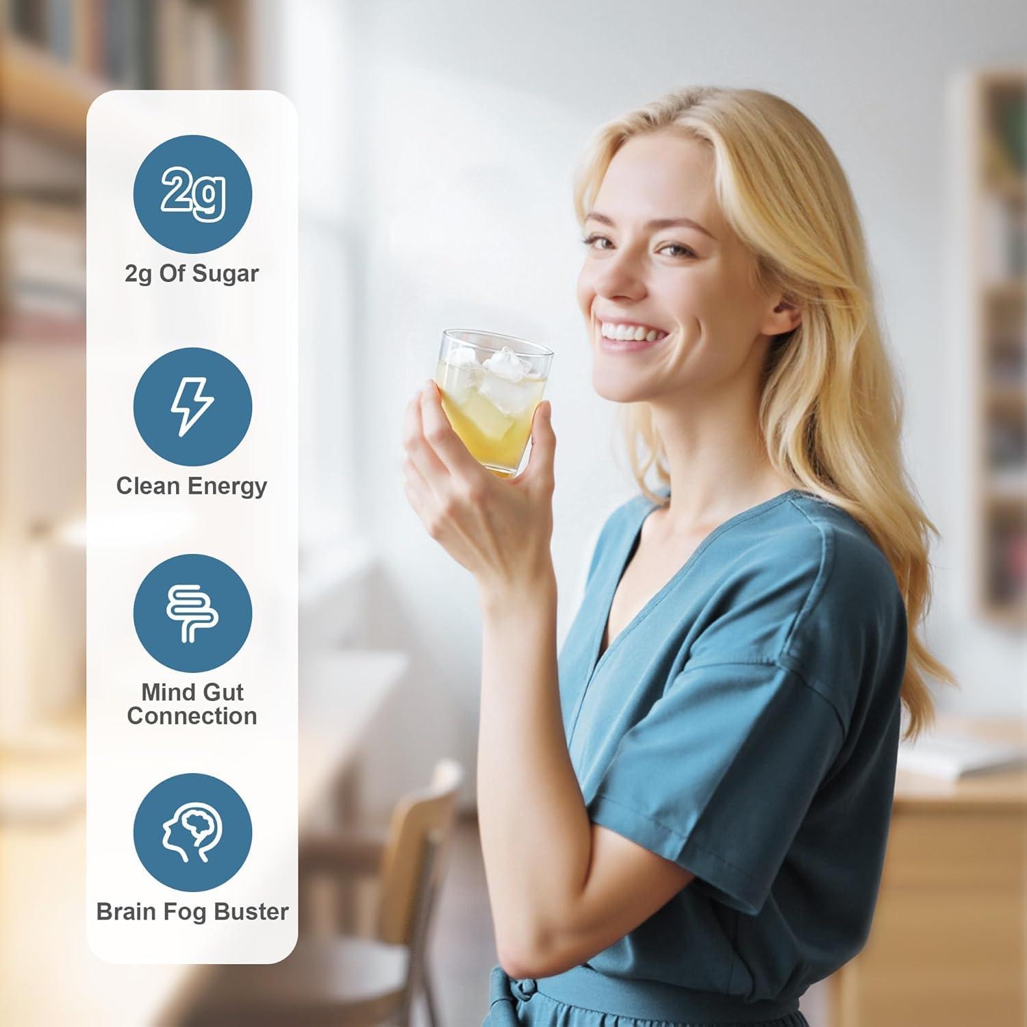 Yerba Mate Té Instantáneo Oneoo Durazno Mango 30 Porciones