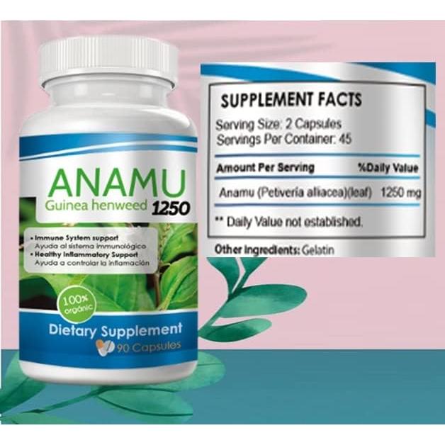 VITAMISAN Anamu 1250 mg Orgánico 90 Cápsulas Antioxidantes
