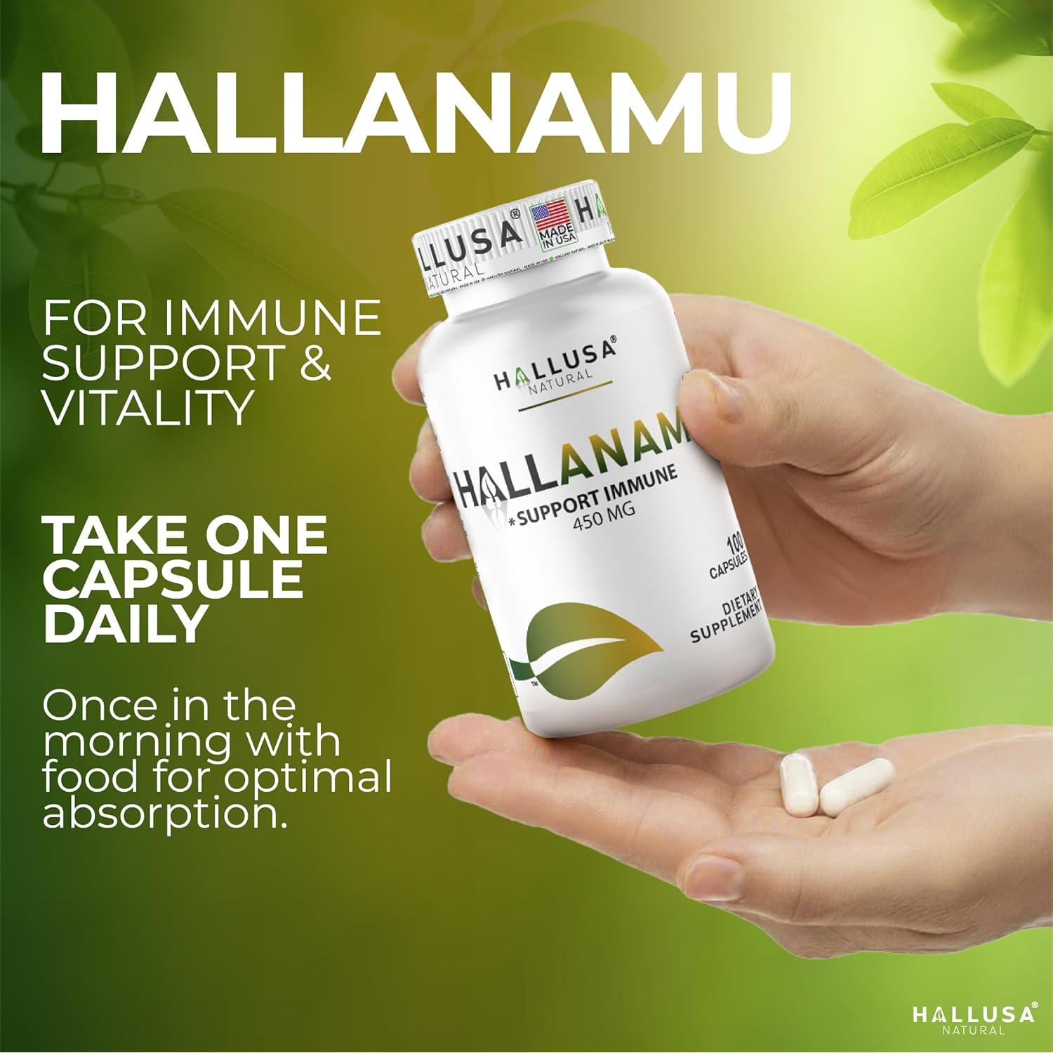 Cápsulas de Raíz de Anamu Hallusa 450 mg - 100 Unidades