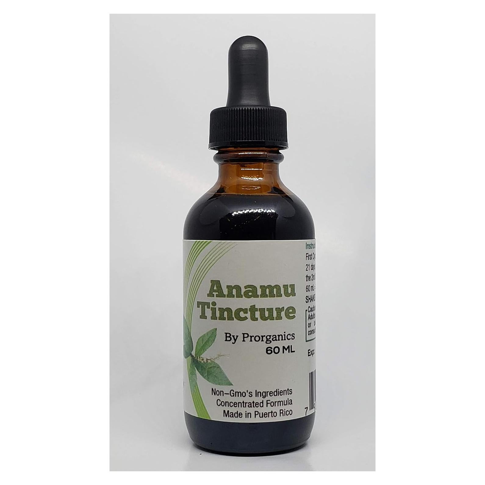 Tintura de Anamu Orgánica Prorganics 60 mL - Natural y Sin OGM